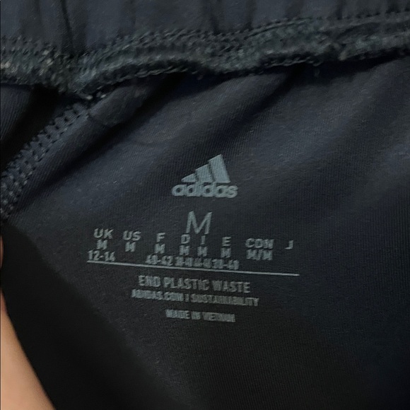 Adidas Navy Joggers with Stripes Medium - Picture 11 of 14